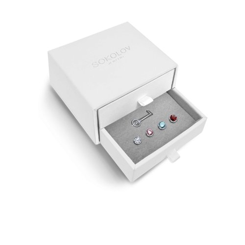 Кольцо из золота со сменными вставками Swarovski, коллекция Kaleidoscope