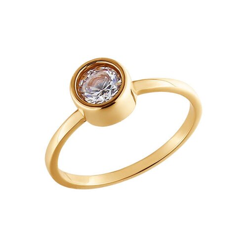 

Кольцо SOKOLOV из золота со swarovski zirconia