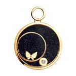 Золотая подвеска charm с бабочкой
