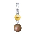 Подвеска из серебра с жемчугом Swarovski