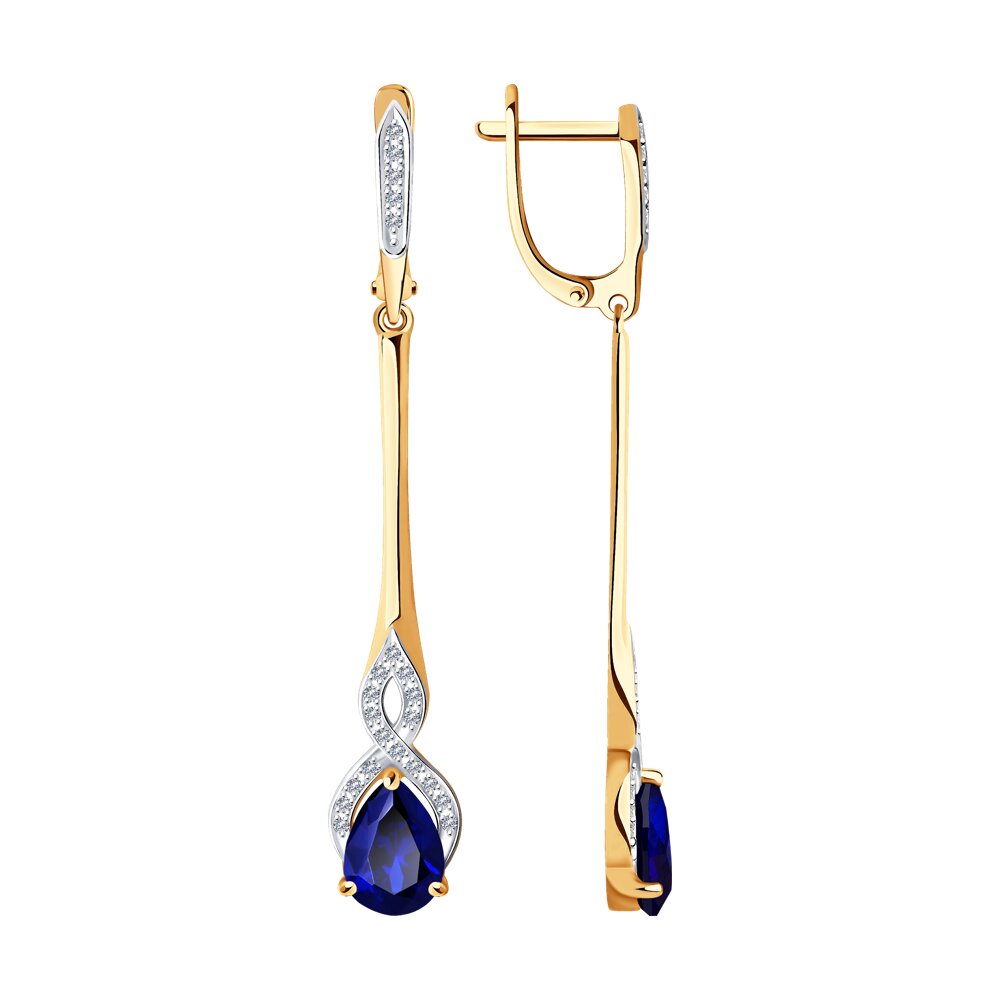 

Серьги SOKOLOV Diamonds из золота с бриллиантами и корунд
