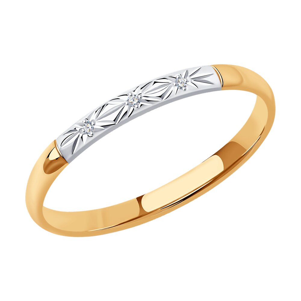 

Обручальное кольцо SOKOLOV Diamonds из золота с бриллиантами