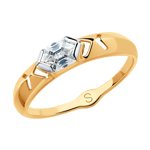 Кольцо из золота со Swarovski Zirconia