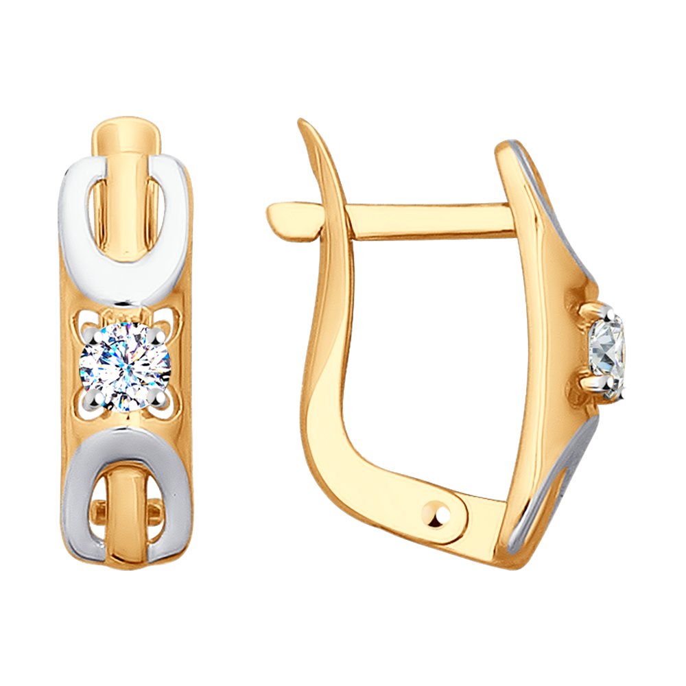 

Серьги SOKOLOV из золота с фианитами