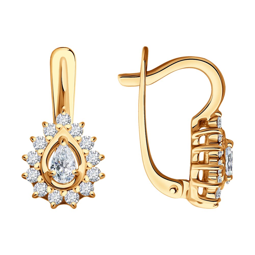 Серьги SOKOLOV Diamonds из золота с бриллиантами