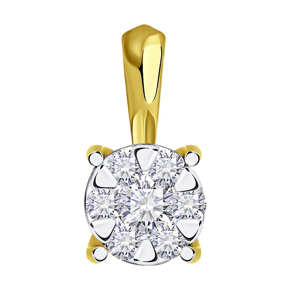 

Подвеска SOKOLOV Diamonds из комбинированного золота с бриллиантами