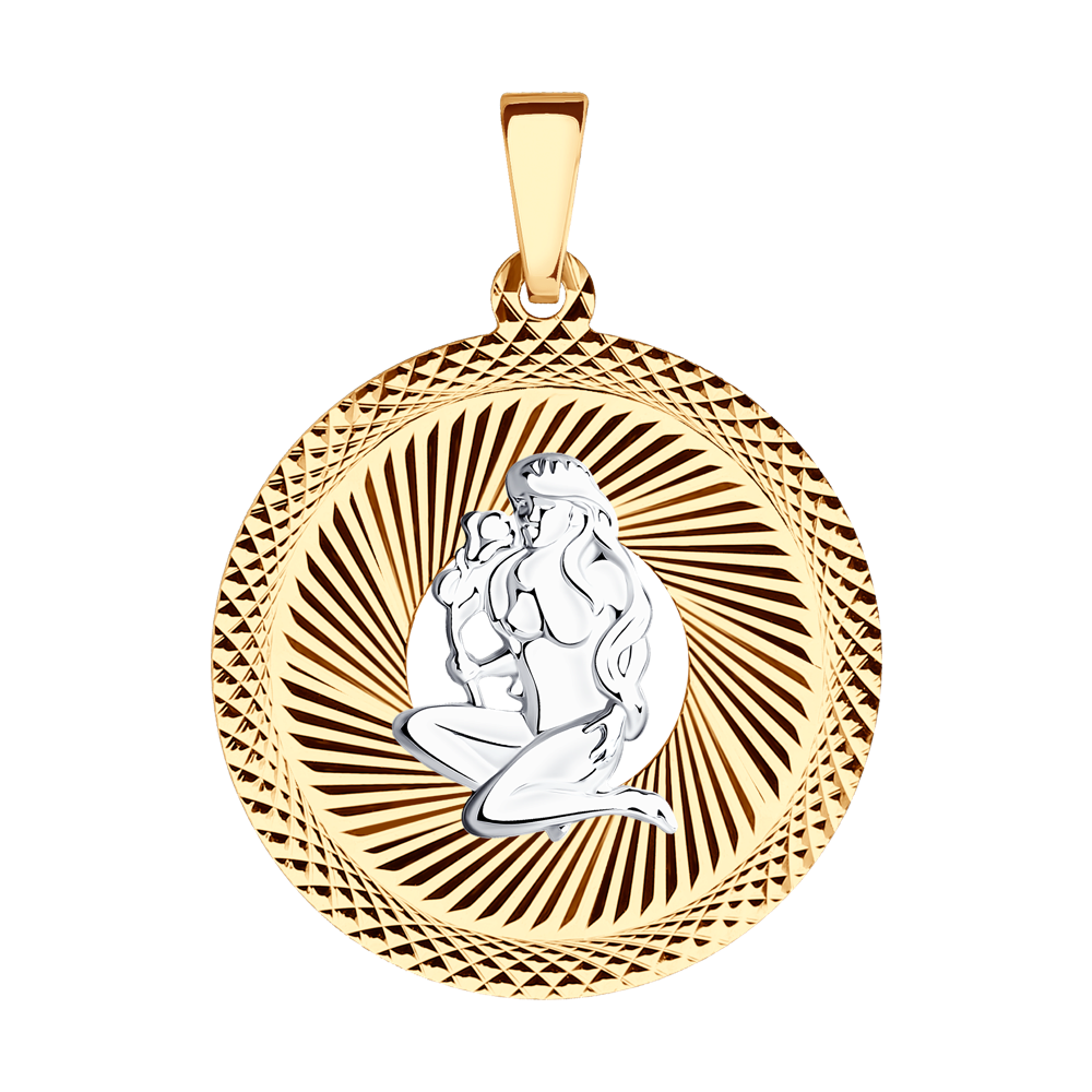 фото Подвеска «знак зодиака дева» с алмазной гранью sokolov