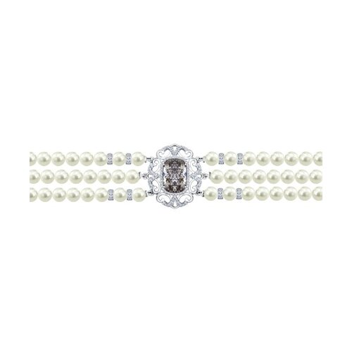 

Браслет с жемчугом и кристаллами Swarovski SOKOLOV