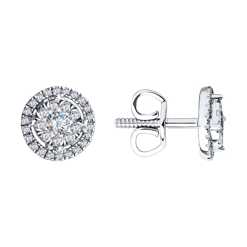

Серьги SOKOLOV Diamonds из белого золота с бриллиантами