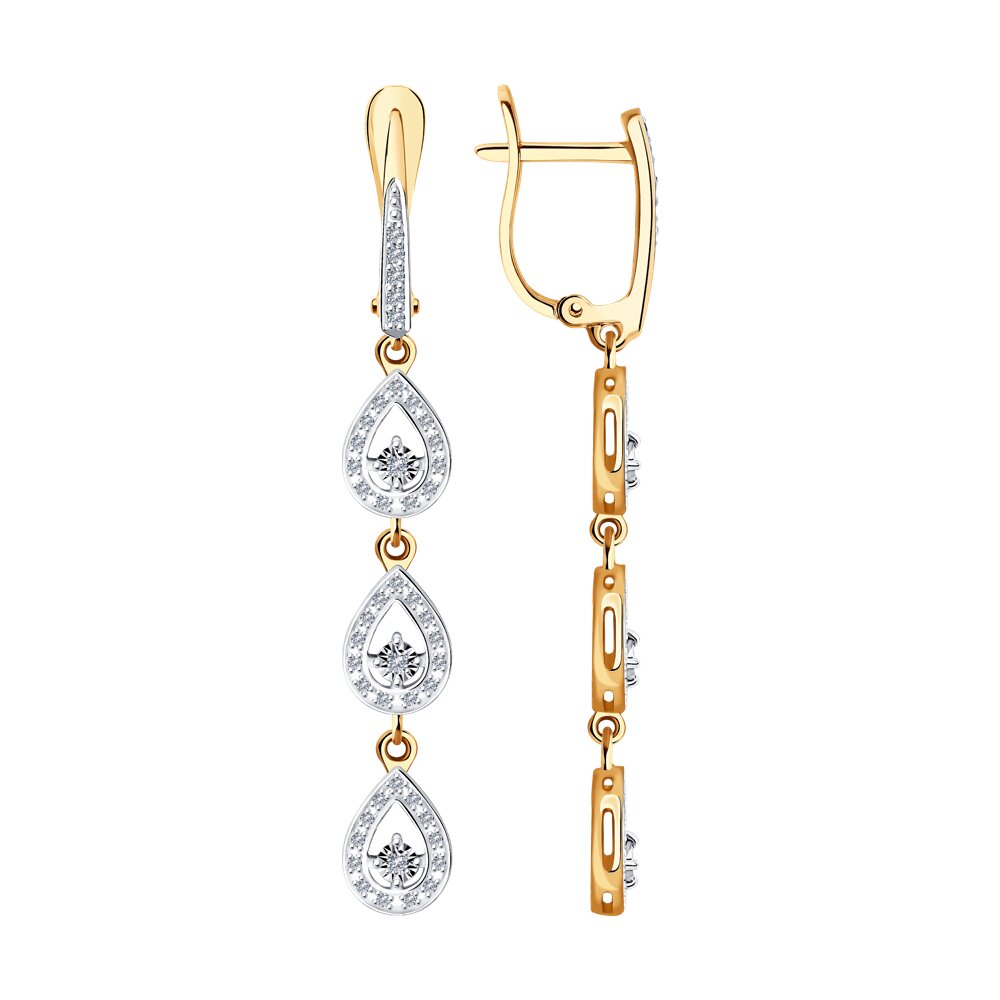 

Серьги SOKOLOV Diamonds из комбинированного золота с бриллиантами