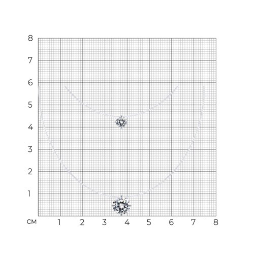 Колье на леске из серебра с фианитами - фото 4