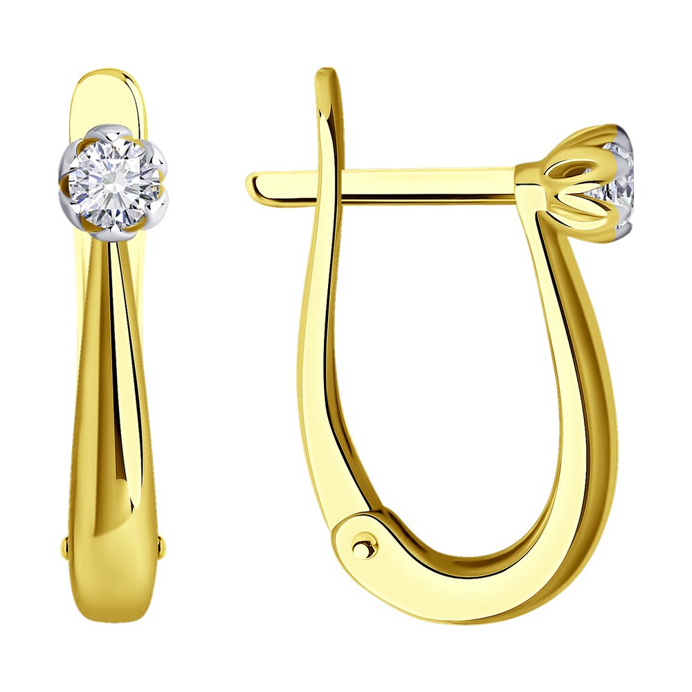 

Серьги SOKOLOV Diamonds из желтого золота с бриллиантами