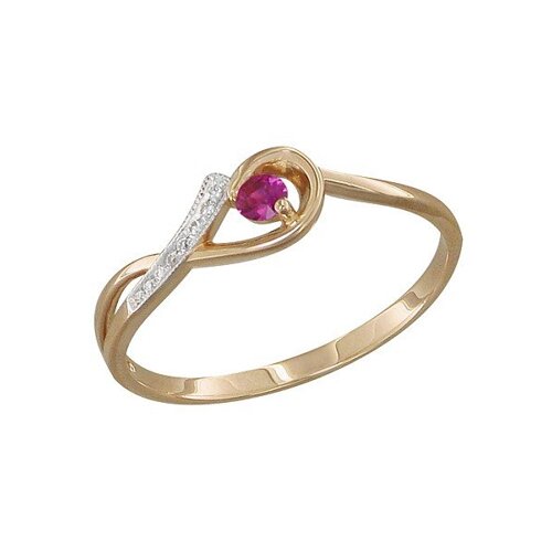 

Кольцо SOKOLOV из золота с бриллиантами и рубином