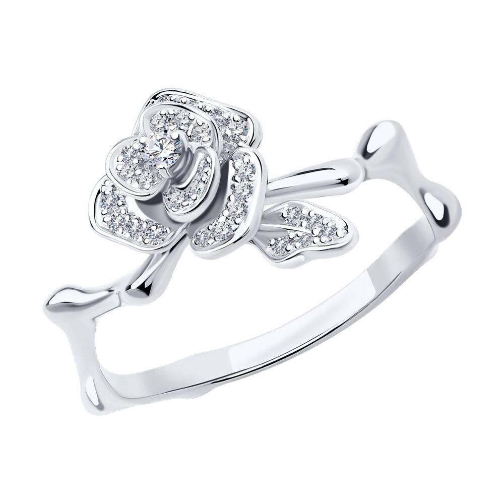 

Кольцо SOKOLOV Diamonds из белого золота с бриллиантами