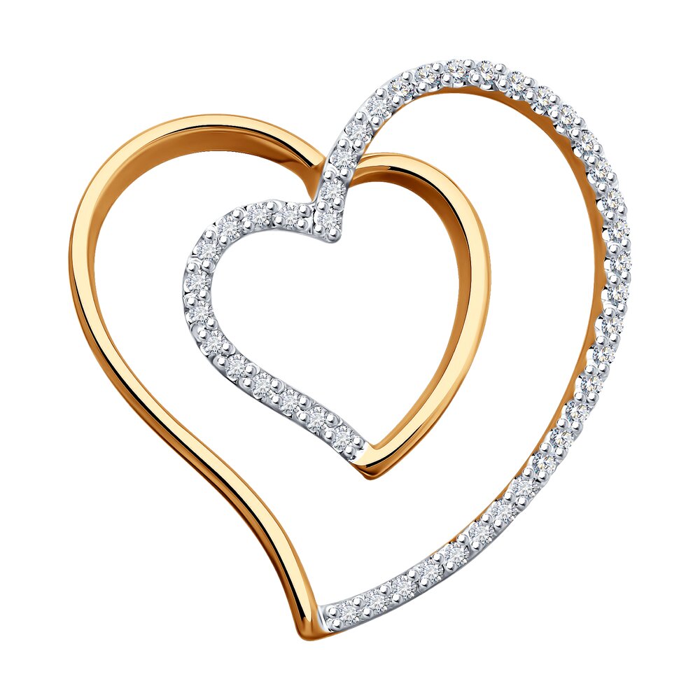 Подвеска SOKOLOV Diamonds из золота с бриллиантами