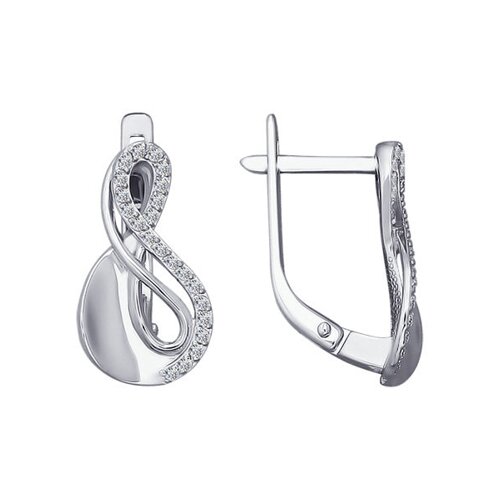 

Серьги SOKOLOV из белого золота с фианитами