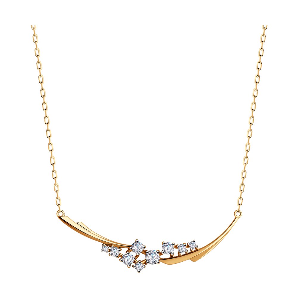 

Колье SOKOLOV из золота со Swarovski Zirconia
