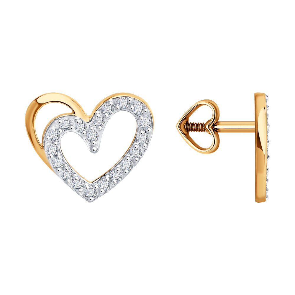 Серьги SOKOLOV из золота с фианитами 69990₽