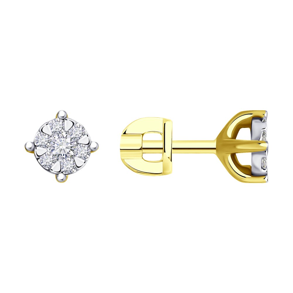 

Серьги SOKOLOV Diamonds из комбинированного золота с бриллиантами