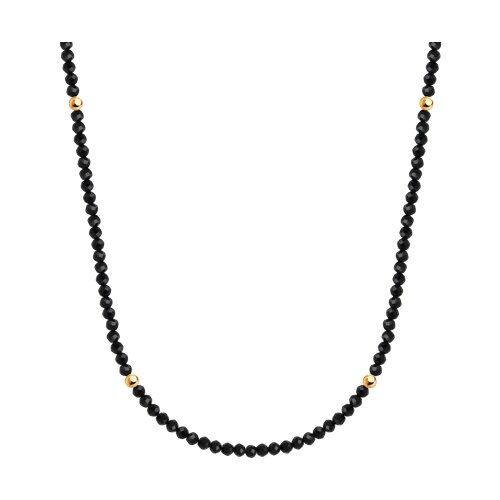 Колье из золочёного серебра с шпинелью - фото 1