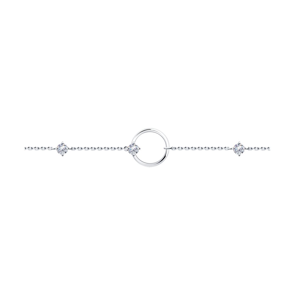 Браслет SOKOLOV из серебра с фианитами, фото 2