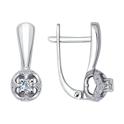 

Серьги SOKOLOV Diamonds из белого золота с бриллиантами