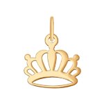Подвеска «Корона» из золота