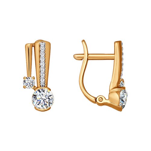 

Серьги SOKOLOV из золота со Swarovski Zirconia