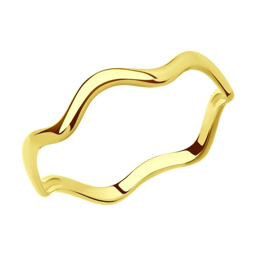 Кольцо из желтого золота 017399-2 SOKOLOV фото