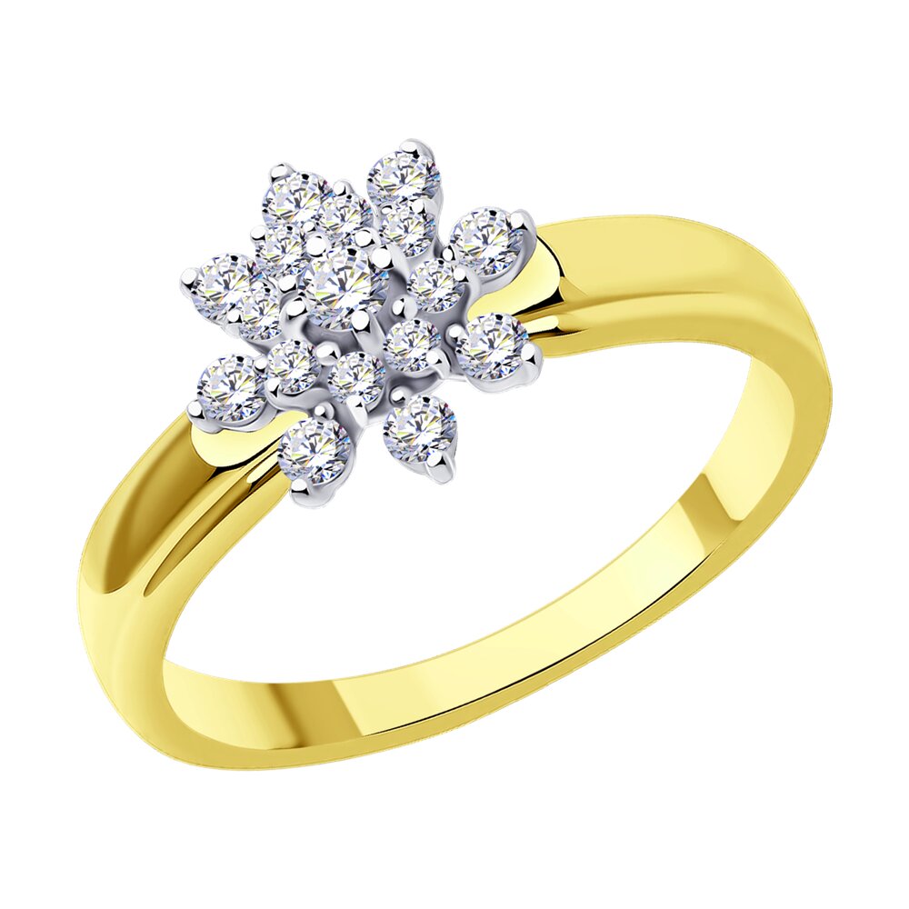 

Кольцо SOKOLOV Diamonds из комбинированного золота с бриллиантами