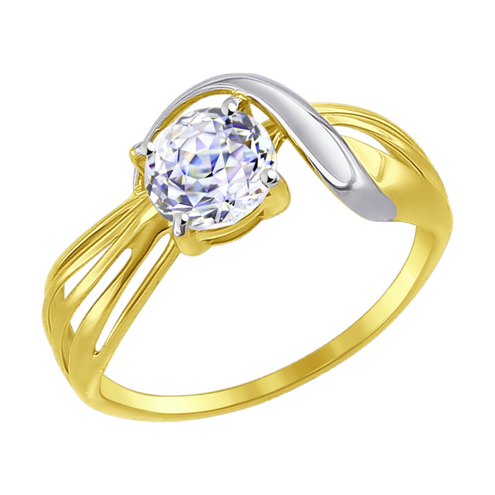 

Кольцо SOKOLOV из желтого золота со Swarovski Zirconia