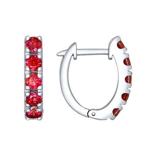 

Серьги SOKOLOV из серебра с красными Swarovski Zirconia