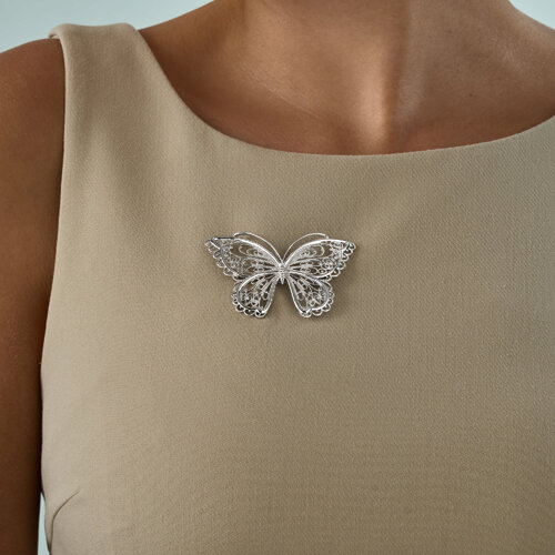 Брошь из серебра - фото 2