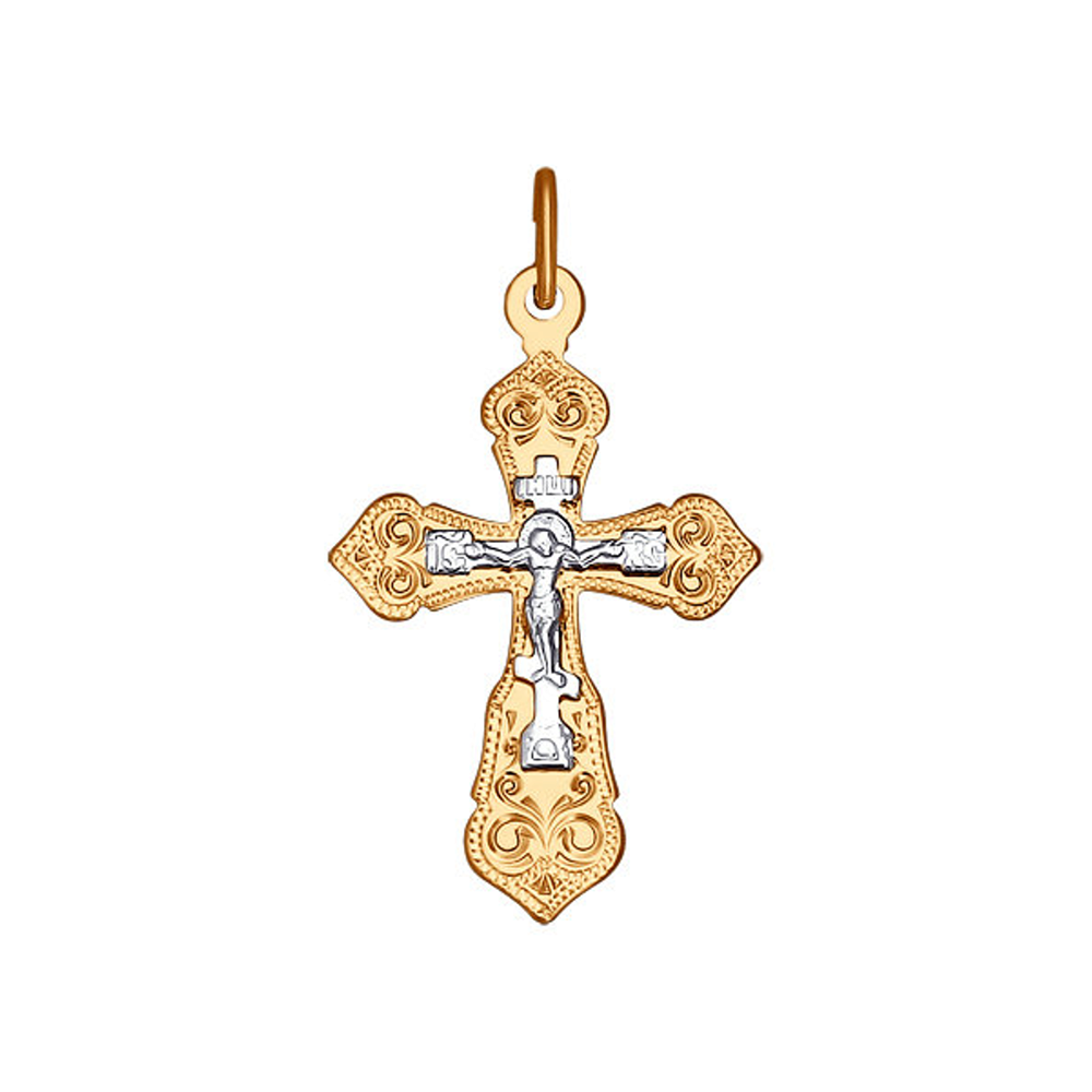 Золотой православный крестик SOKOLOV