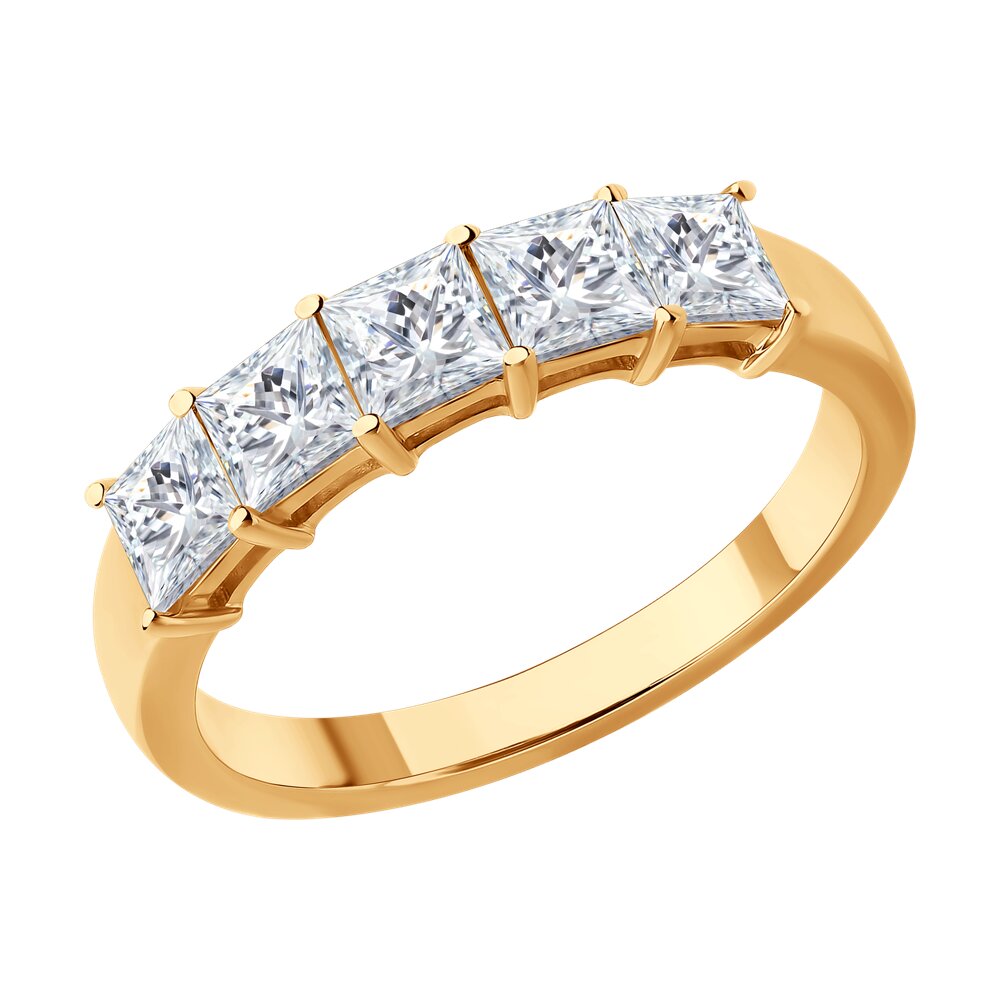 Кольцо SOKOLOV из золота с бриллиантом выращенным 389990₽