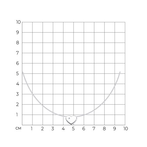 Колье из серебра с бриллиантом - фото 4
