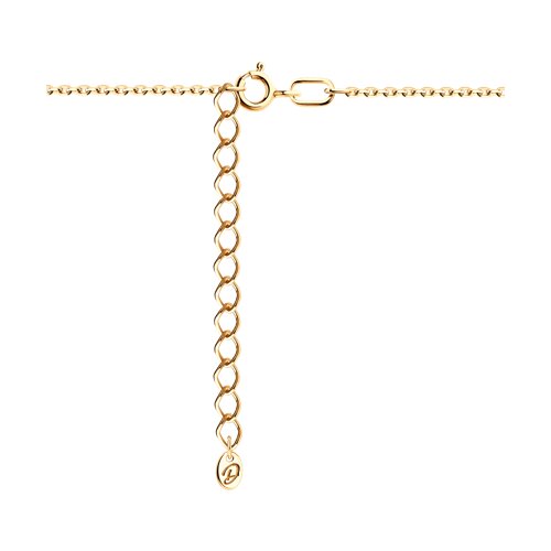 Колье из золочёного серебра с эмалью - фото 2