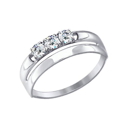 

Кольцо SOKOLOV из белого золота со Swarovski Zirconia