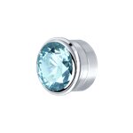 Вставка из серебра с голубым Swarovski Zirconia