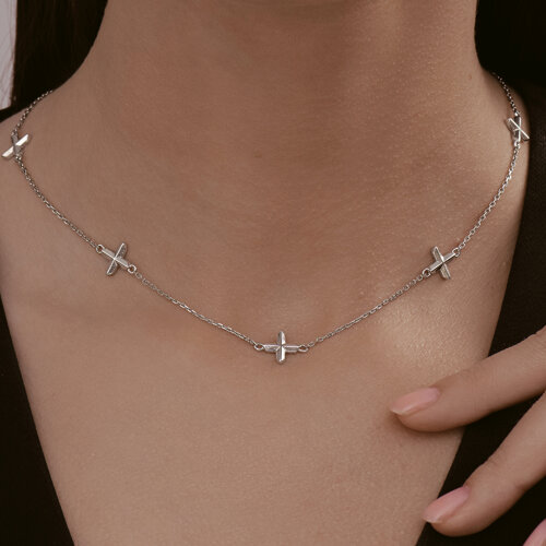 Колье из серебра - фото 4