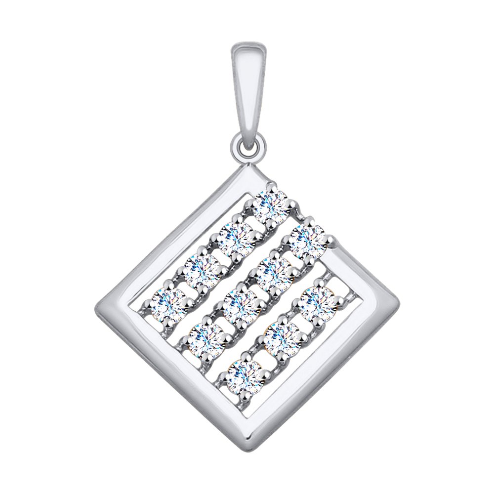 

Подвеска SOKOLOV из белого золота с фианитами