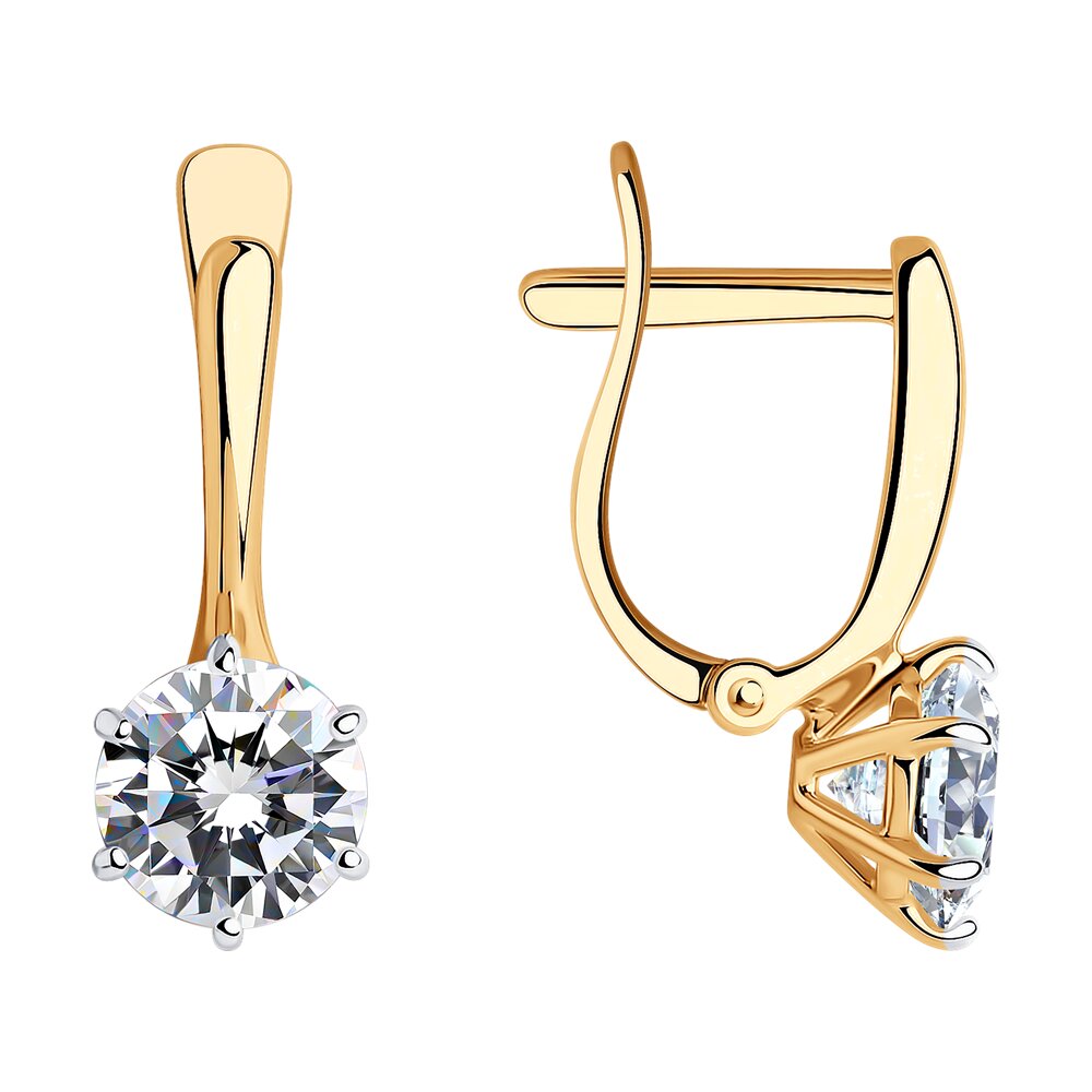 

Серьги SOKOLOV из золота с фианитами