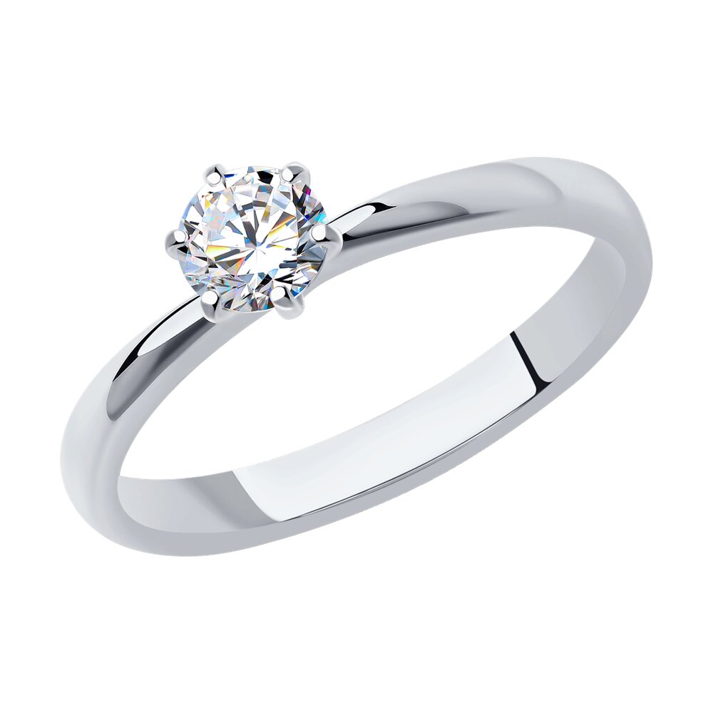

Кольцо SOKOLOV Diamonds из белого золота с бриллиантом