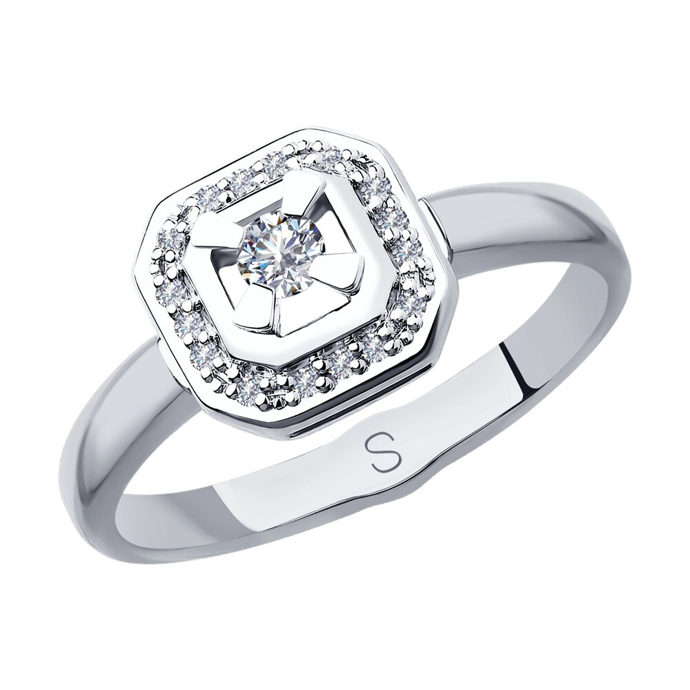 

Кольцо SOKOLOV Diamonds из белого золота с бриллиантами