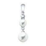 Подвеска из серебра с жемчугом Swarovski