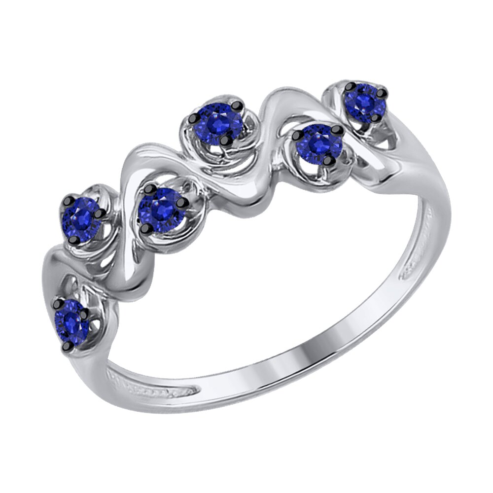 

Кольцо SOKOLOV Diamonds из белого золота с сапфирами