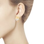 Серьги из золота с жемчугом