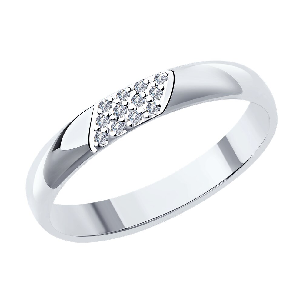 

Обручальное кольцо SOKOLOV Diamonds из белого золота с бриллиантами