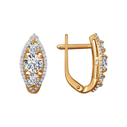 

Серьги SOKOLOV из золота со Swarovski Zirconia