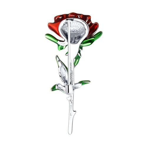 Брошь из серебра с эмалью - фото 2